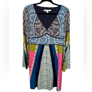 Boston Proper Dress Blue, Green, Pink Size 10